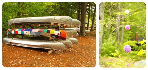 yarn bombs at Squam